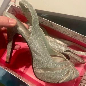 Silver Sparkly Heels
